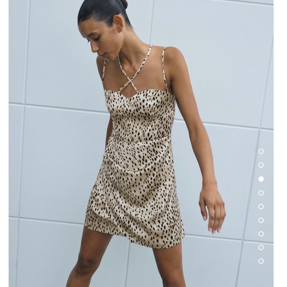 Zara Mini Satin Dress BRAND NEW W TAGS